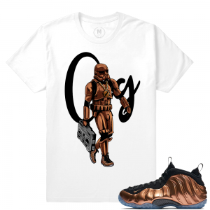 Match Copper Foams | OG Trooper Copper | White T shirt