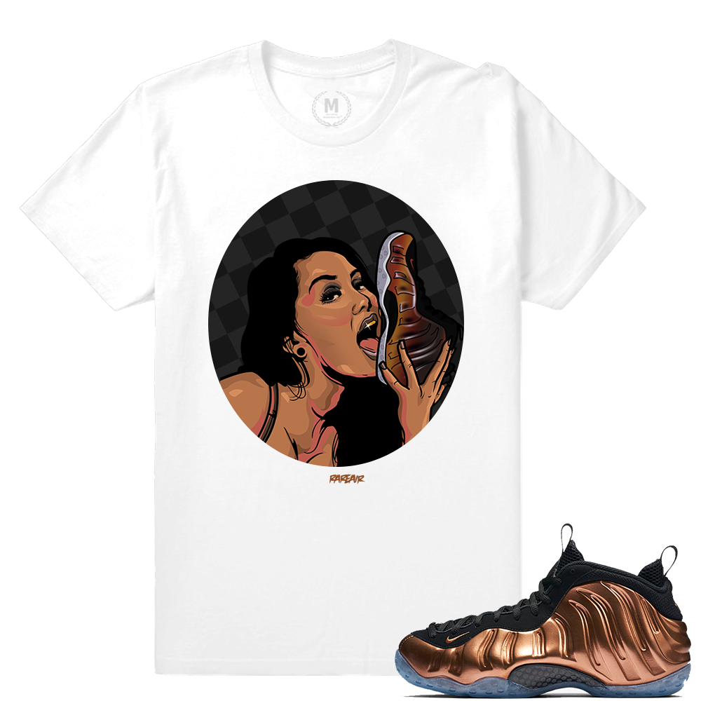 Match Copper Foams | Sneaker Head | White T shirt