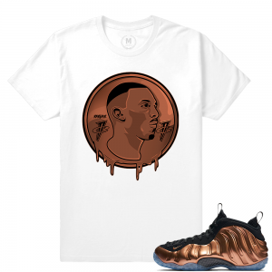 Match Copper Foams | Rare Air Melting Penny | White T shirt