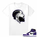 Court Purple 1s 2.0 shirts - White - Prolific