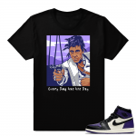 Court Purple Jordan shirts | Every Dog has his Day | Black shirt