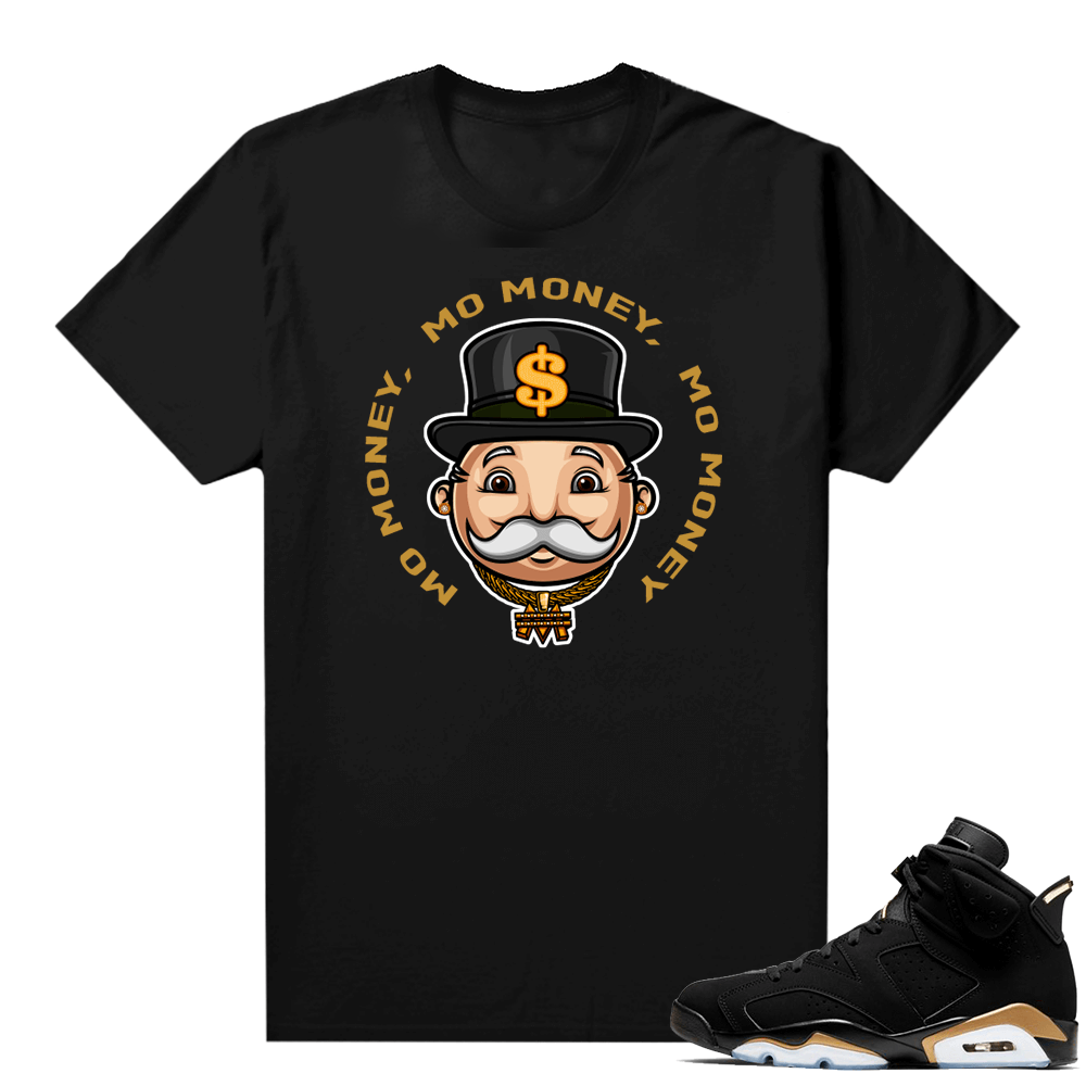 DMP 6s sneaker tees shirts - Black - Mo Money