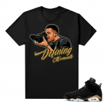 DMP 6s sneaker tees shirt - Black - Defining Moments