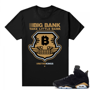 DMP 6s shirt black - Big Bank