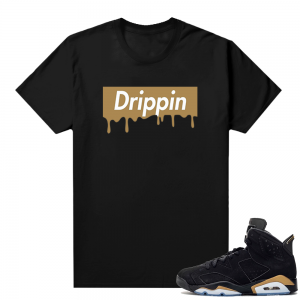 DMP 6s shirt black - Drip Box Logo