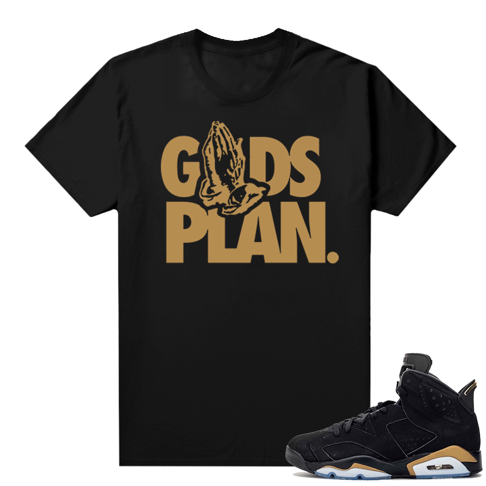 DMP 6s shirt black - Gods Plan