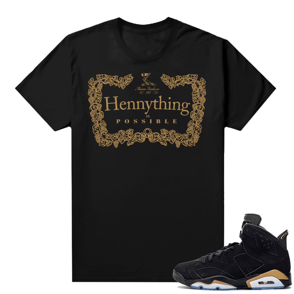 DMP 6s shirt black - Hennything