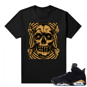 DMP 6s shirt black - Skull Vibes