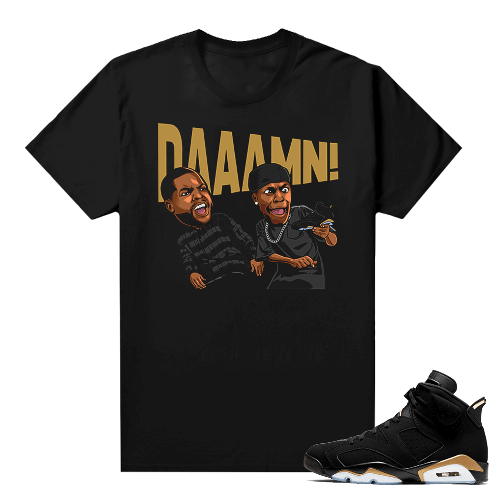 DMP 6s  shirt - Black - DAAAMN