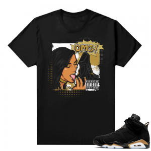 DMP 6s  shirt - Black - OMG Sneakers