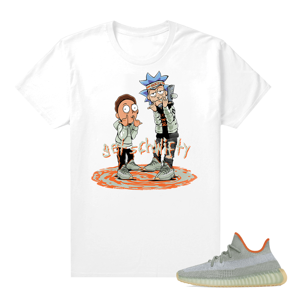 Desert Sage 350s shirt - White - Get Schwifty