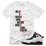 Jordan 10 Double Nickel shirts 'MJ Love Letter' White sneaker tees shirt