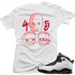 Double Nickel 10s shirts | 'Knuckles' sneaker tees shirt White