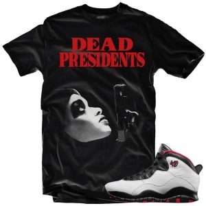 Double Nickel 10s Shirts matching Sneaker Tees Collection |Dead Presidents sneaker Tees shirt Black | Streetwear Online