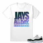 Easter 11 low tee shirts  Jays All Day  White tee