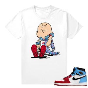 Fearless Jordan 1 shirt White - Designer Charlie