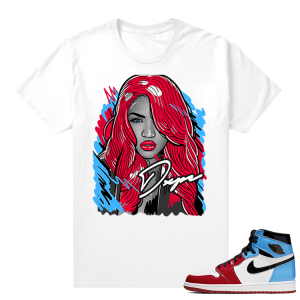 Fearless Jordan 1 shirt White - Casey Vibes