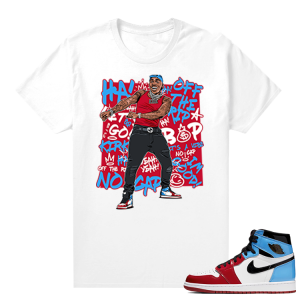 Fearless Jordan 1 shirt White - Dababy Lets Go