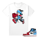 Fearless Jordan 1 shirt White - Double Up