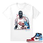 Fearless Jordan 1 shirt White - Fearless MJ