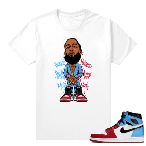 Fearless Jordan 1 shirt White - Nipsey Hussle