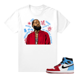 Fearless Jordan 1 shirt White - Nipsey Tribute