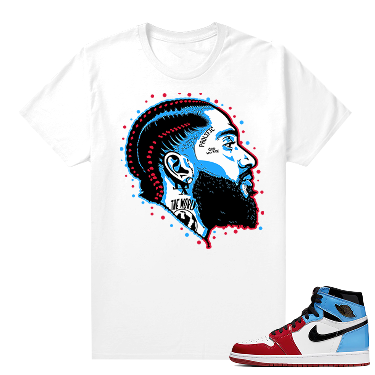 Fearless Jordan 1 shirt White - Prolific