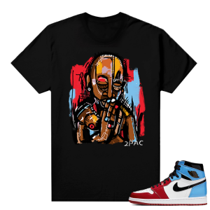 Jordan Fearless shirt black - Abstract 2Pac