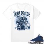 Flint 13s shirts to match sneakers - White - The Last Dance