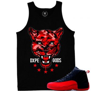 Match Flu Game 12 Jordan Retros | Victory | BLACK T shirt