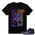 Foamposites - Penny Finesse matching Eggplant t shirt - Black