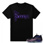 Foamposites - Pennys matching Eggplant t shirt - Black