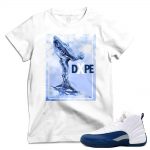 Match French Blue 12 Jordan Retros | 'DXPE Luxury' | White T shirt