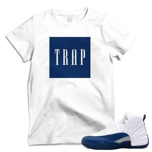 Match French Blue 12 Jordan Retros | 'The Trap' | White T shirt