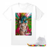 Fruity Pebbles Foams Nike - Matching Rihanna Mood t shirt - White