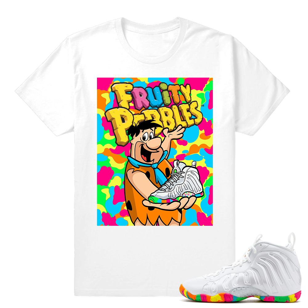 Fruity pebbles foams - Matching Fruity Pebbles t shirt - White