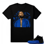 Game Royal 12s | Nipsey Tribute | Black shirt