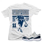 Georgetown 11 Lows shirts to match 'Fresh Town' White Sneaker Tees shirt