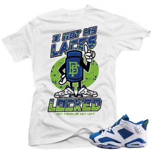 Air Jordan 6 Ghost Green lows shirts to match 'Laces Locked' White