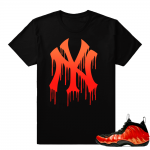 Habanero Foamposite shirt | NY Drip | Black shirt