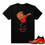 Habanero Foamposite sneaker t-shirt | Dabbin Polo Bear | Black shirt