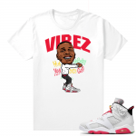 Hare 6s shirt - White - Dababy Vibez