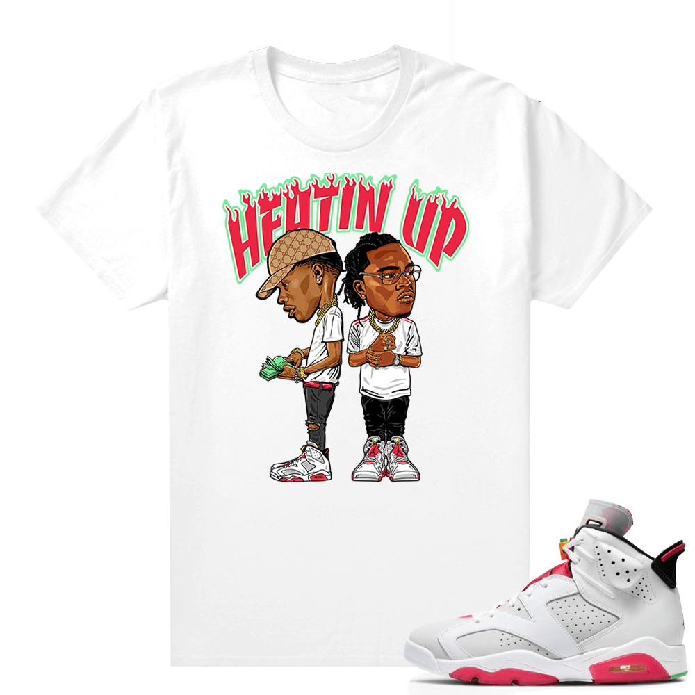 Hare 6s shirt - White - Heatin Up