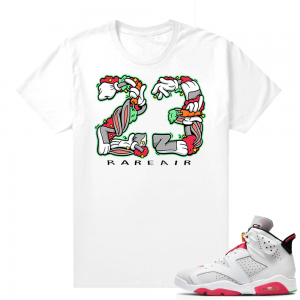 Hare 6s shirt - White- Rare Air 23