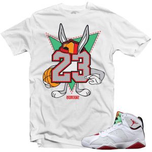 Hare 7s shirts to match '23' White Sneaker Tees shirt