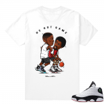 He Got Game 13 shirt  1 on 1  White tee