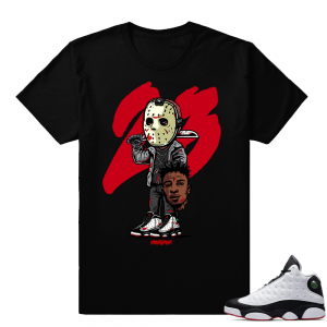 He Got Game 13 Shirts  23 Savage  Black tee