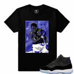 Match Jordan 11 Space Jam | Ali | Black T shirt