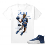 Indigo 12s shirt to match - White - Goat Blueprint