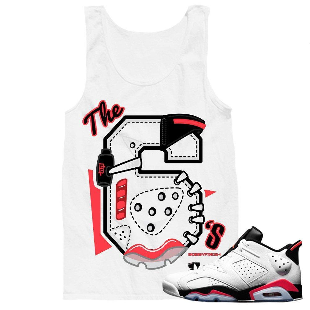 Jordan 6 low White Infrared shirts to match 'The 6s' White Tank Tee